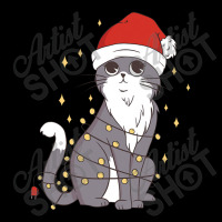 Cat Christmas Hat Christmas Lights Cute Cat Christmas Men's Long Sleeve Pajama Set | Artistshot