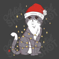 Cat Christmas Hat Christmas Lights Cute Cat Christmas Vintage T-shirt | Artistshot