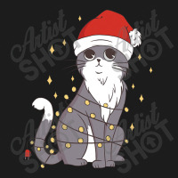 Cat Christmas Hat Christmas Lights Cute Cat Christmas Hoodie & Jogger Set | Artistshot