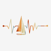 Sea Captain Gift.sail Boat Heartbeat Boat Sailing Rear Car Mat | Artistshot