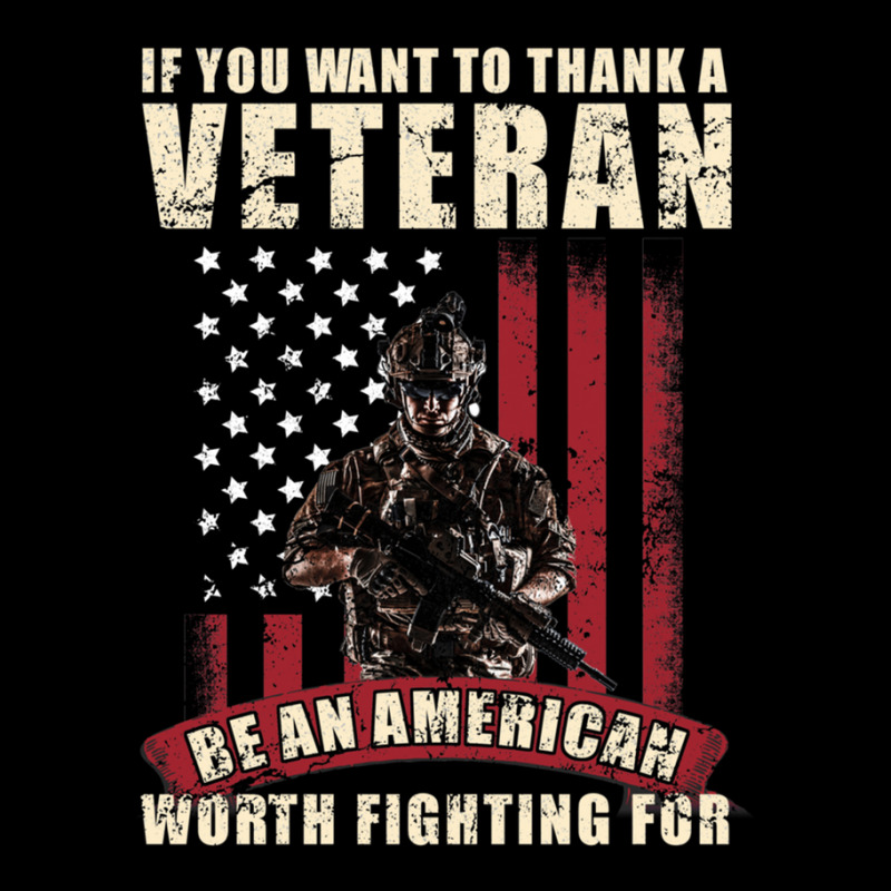 If You Want To Thank A Veteran Be An American Worth Fighting For Men's 3/4 Sleeve Pajama Set by HeatherThomas | Artistshot