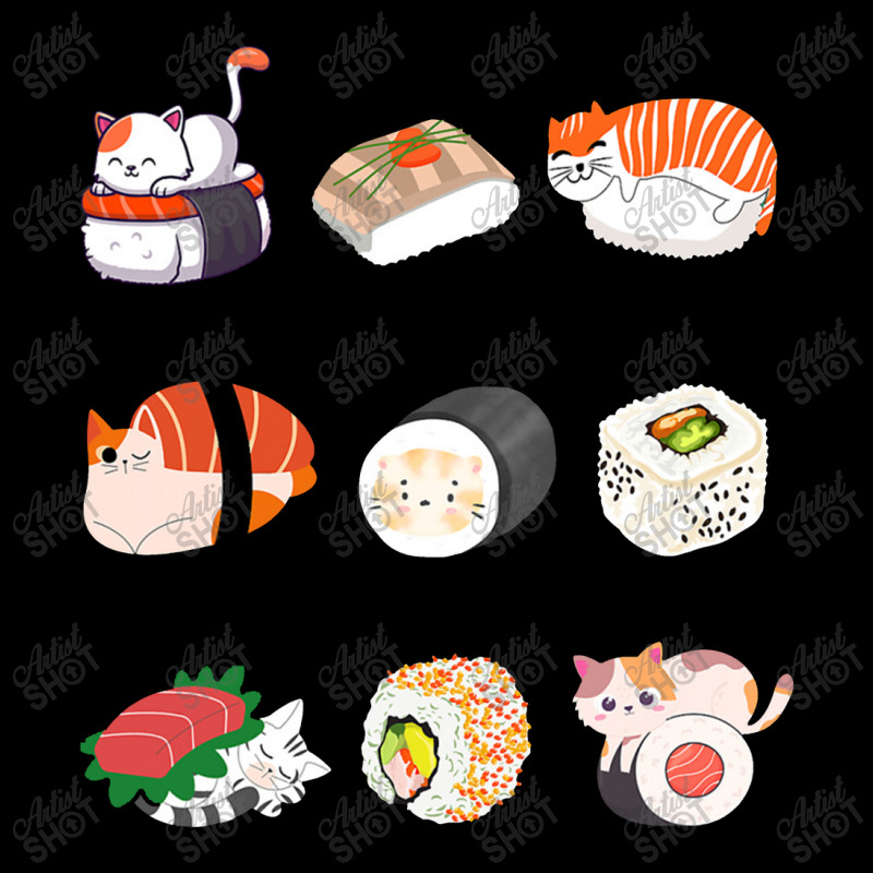 Cat Food Sushi Roller, Anime Movie Lover, Funny Thanksgiving V-neck Tee | Artistshot