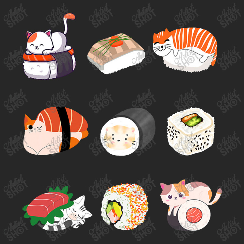 Cat Food Sushi Roller, Anime Movie Lover, Funny Thanksgiving Men's T-shirt Pajama Set | Artistshot