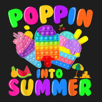 Poppin Into Summer Pop It Last Day Of School Teacher Student Classic T-shirt | Artistshot