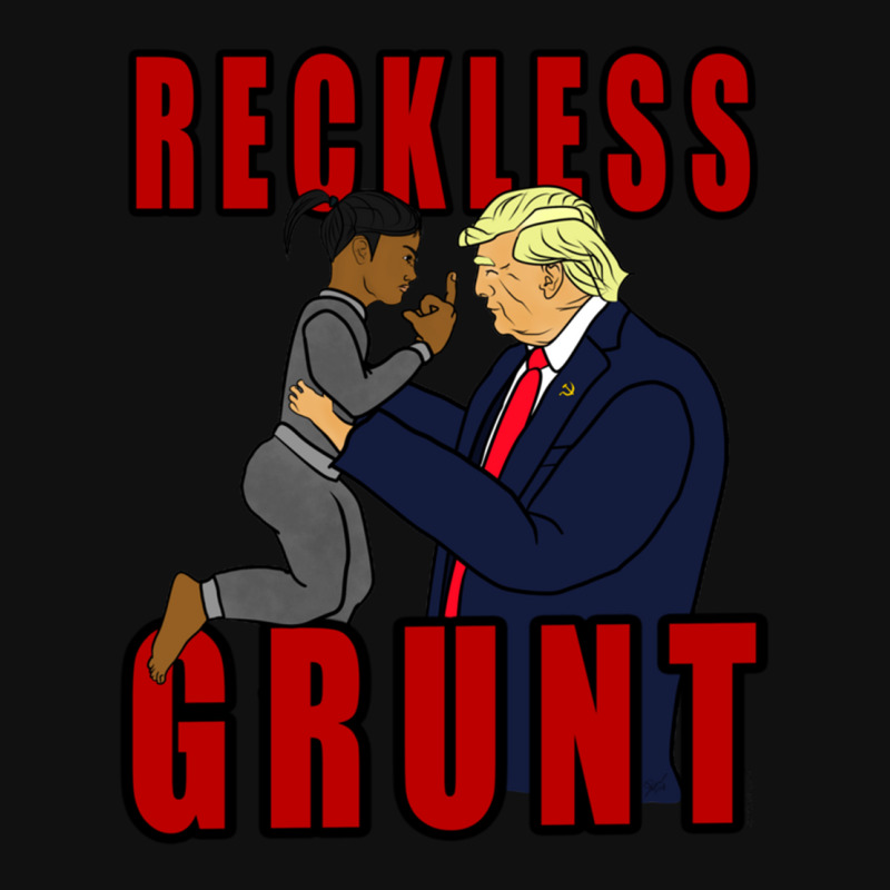 Donald Trump  Reckless Grunt Baby Bibs by AMYBROKER | Artistshot