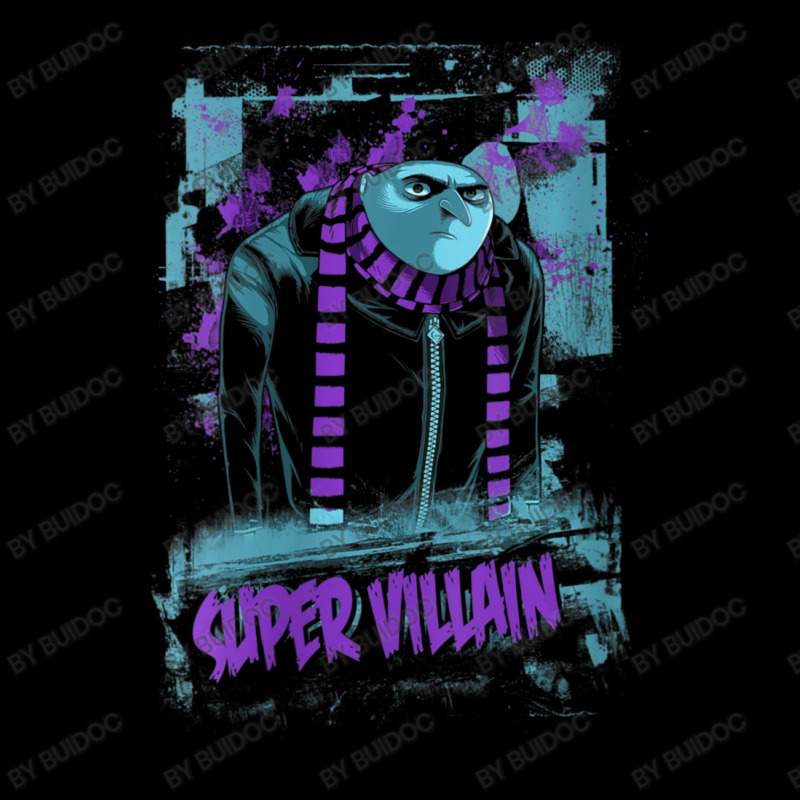 Gru Super Villain Blue Hue Portrait Cropped Hoodie by BuiDoc | Artistshot