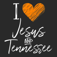 I Love Jesus And Tennessee Orange Heart Cute Fan Printed Hat | Artistshot