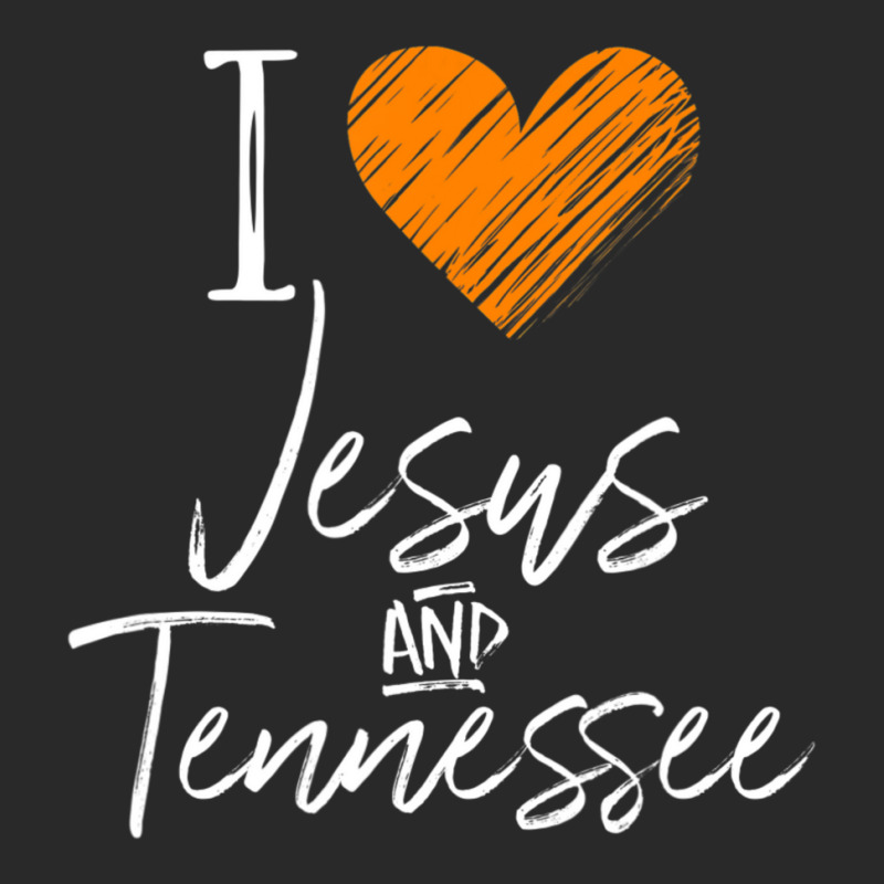 I Love Jesus And Tennessee Orange Heart Cute Fan Printed hat by cm-arts | Artistshot