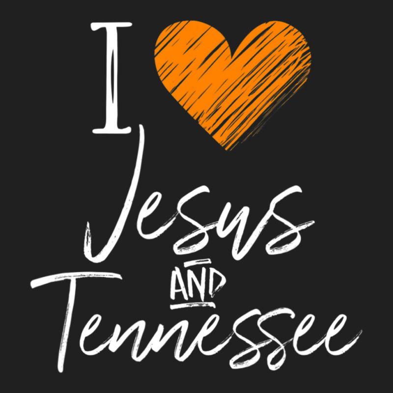 I Love Jesus And Tennessee Orange Heart Cute Fan Ladies Polo Shirt by cm-arts | Artistshot