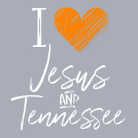 I Love Jesus And Tennessee Orange Heart Cute Fan Tank Dress | Artistshot