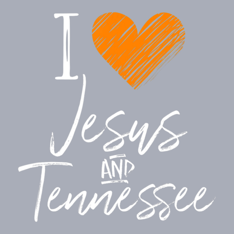 I Love Jesus And Tennessee Orange Heart Cute Fan Tank Dress by cm-arts | Artistshot