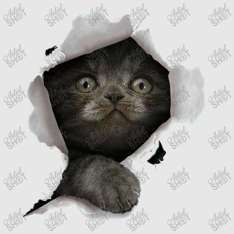 Cat Shirt, Gray Cat Tshirt, Cat Torn Cloth Shirt, Kitten Unisex Jogger | Artistshot