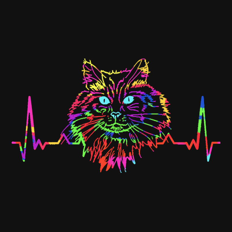 Norwegian Forest Cat T  Shirt Colorful Norwegian Forest Cat Heartbeat Pin-back Button | Artistshot