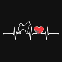Akita T  Shirt Akita Heartbeat For Dog Lover T  Shirt Pin-back Button | Artistshot