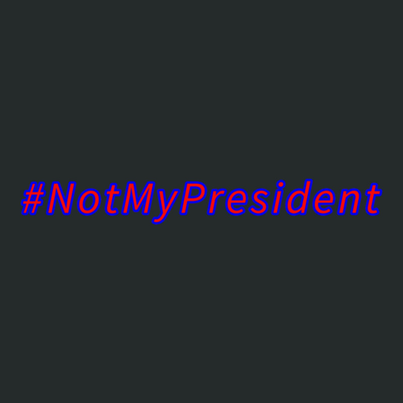 Not My President Red And Blue Women's Triblend Scoop T-shirt by AMYBROKER | Artistshot