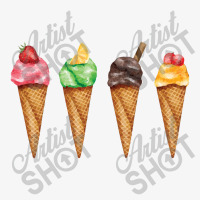 Assorted Ice Cream Cones  Assorted Ice Cream Cones Strawberr Ladies Fitted T-shirt | Artistshot