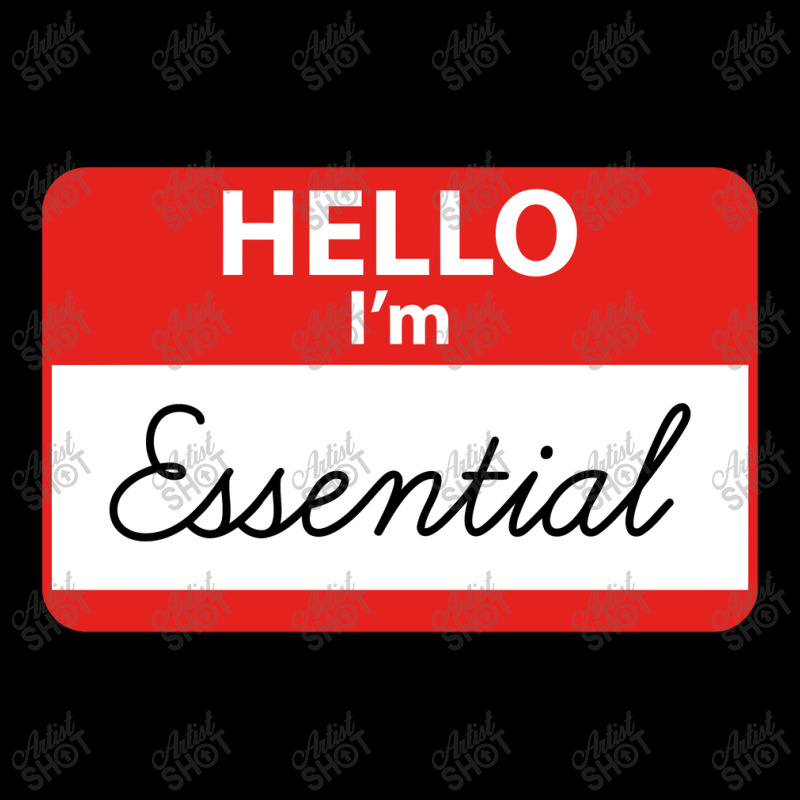 Hello I'm Essential ,essential Face Mask Rectangle | Artistshot