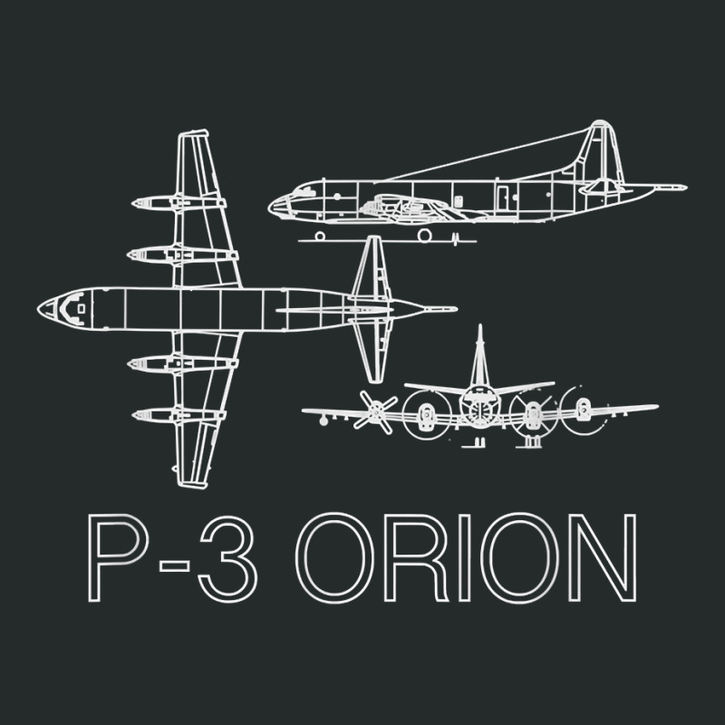 P3 Orion Navy Aircraft Crew Veteran Naval Aviation Women's Triblend Scoop T-shirt by LINDAFRAZIER | Artistshot