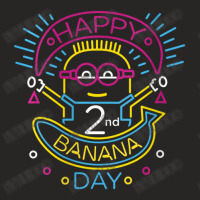 Happy 2nd Banana Day Ladies Fitted T-shirt | Artistshot