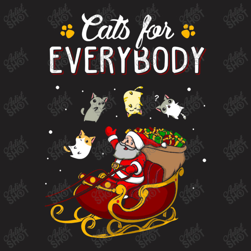 Cats For Everybody Cat Christmas Ugly Christmas T-shirt | Artistshot