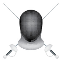 Fencing Fencing - Crossed Fencing Swords And Fencing Mask Stainless Steel Water Bottle | Artistshot