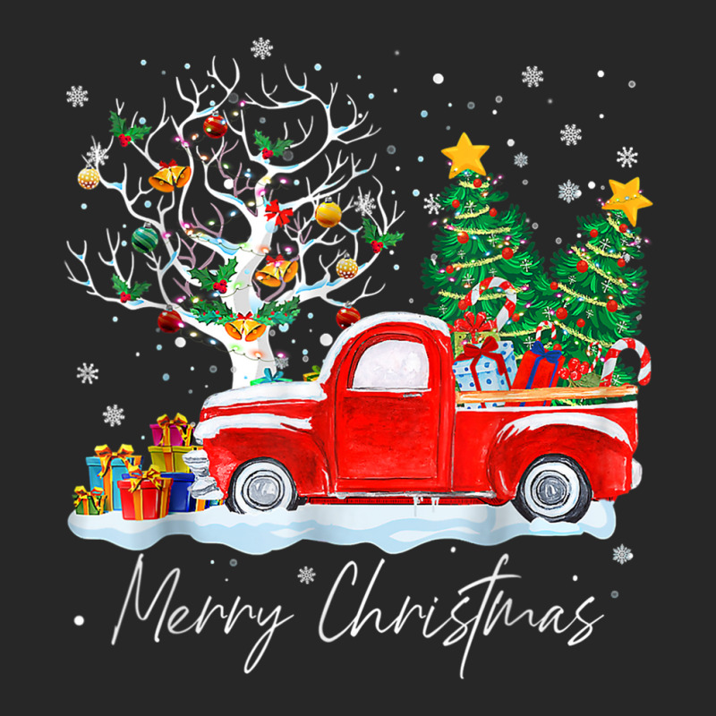 Vintage Wagon Red Truck Christmas Tree Pajama Gift T Shirt Women's Pajamas Set by cm-arts | Artistshot