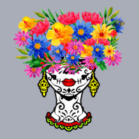 Catrina Sugar Skull Calavera Mexican With Flowers Halloween Tank Dress | Artistshot