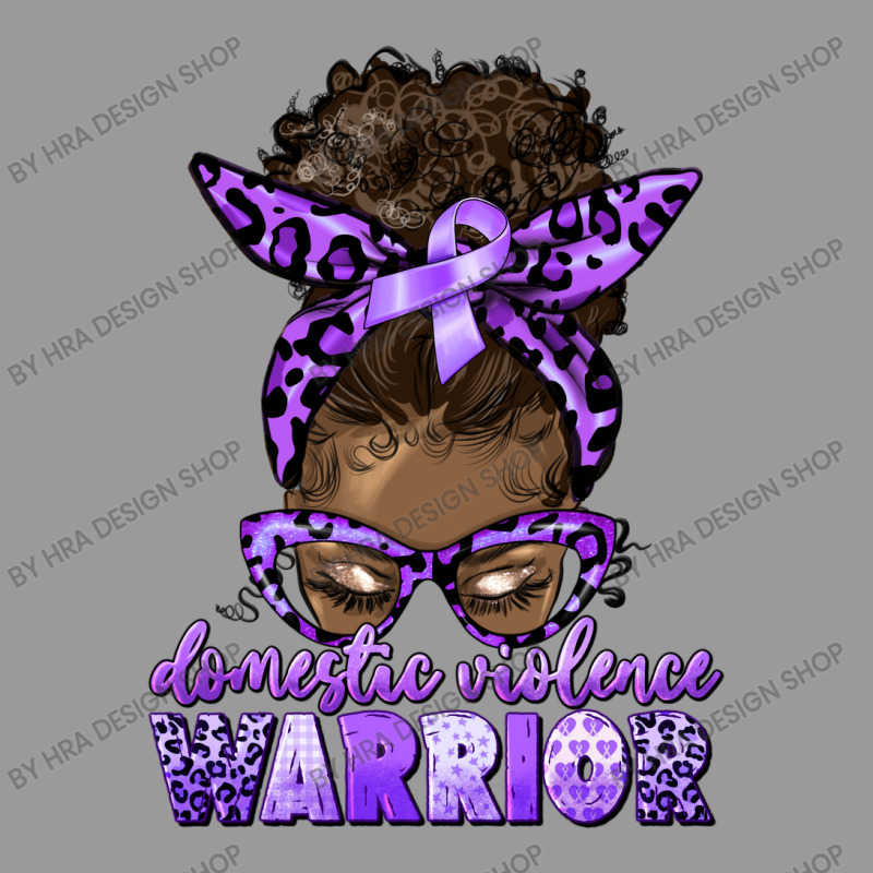 Domestic Violence Warrior Afro Messy Bun Portrait Canvas Print | Artistshot