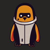 Penguin Wearing A Futuristic Space Suit Gift Ladies Fitted T-shirt | Artistshot