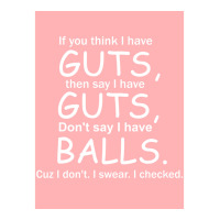 Guts Not Balls Fitted Women's Pajamas Set | Artistshot