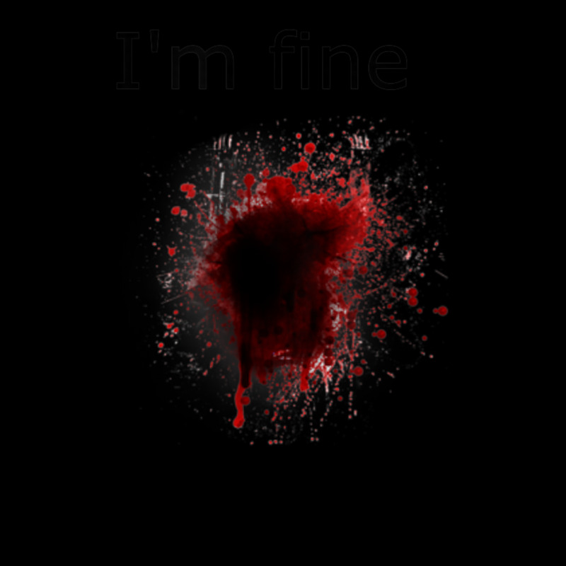 I'm Fine Bloody Wound Costume Halloween Zipper Hoodie | Artistshot