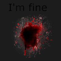 I'm Fine Bloody Wound Costume Halloween Hoodie & Jogger Set | Artistshot