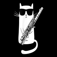 Funny Cat Wearing Sunglasses Playing Flute Baby Tee | Artistshot