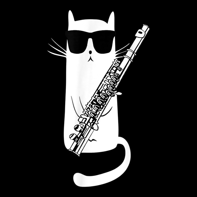 Funny Cat Wearing Sunglasses Playing Flute Baby Tee | Artistshot