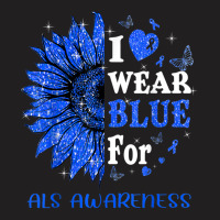 Twinkle Heart Sunflower Als Awareness T Shirt T-shirt | Artistshot