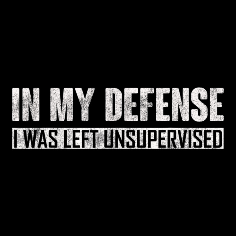 In My Defense I Was Left Unsupervised V-Neck Tee by cm-arts | Artistshot