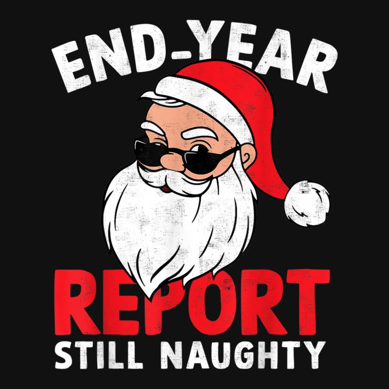 End Year Report Still Naughty Funny Santa Christmas Pajama Baby Bibs | Artistshot