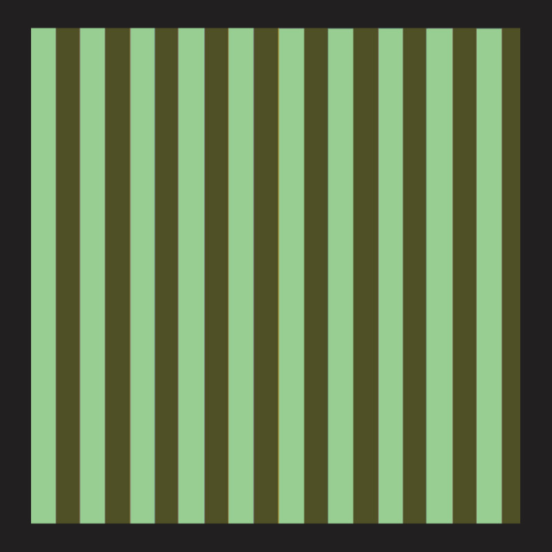 Olive Green And Light Green Vertical Stripes Pattern T-shirt | Artistshot