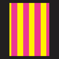 Pink And Yellow Vertical Stripes Design T-shirt | Artistshot