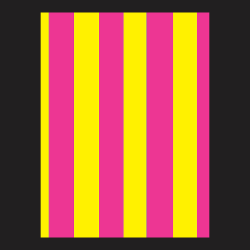 Pink And Yellow Vertical Stripes Design T-shirt | Artistshot