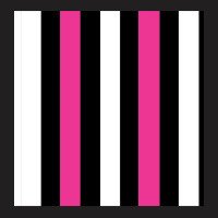 Pink, Black And White Vertical Stripes Design Chiffon Top T-shirt | Artistshot