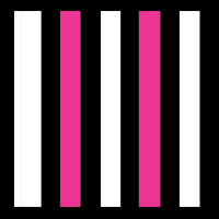 Pink, Black And White Vertical Stripes Design Chiffon Top Pocket T-shirt | Artistshot