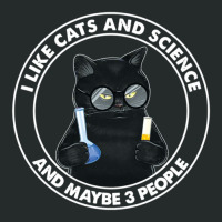 I Like Cats And Science And Maybe 3 People Women's Triblend Scoop T-shirt | Artistshot