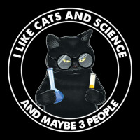 I Like Cats And Science And Maybe 3 People Women's V-neck T-shirt | Artistshot