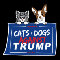 Cats And Dogs Against Trump Cropped Hoodie | Artistshot