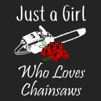 Just A Girl Who Loves Chainsaws Floral 3/4 Sleeve Shirt | Artistshot