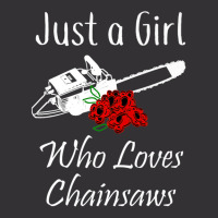 Just A Girl Who Loves Chainsaws Floral Vintage Hoodie And Short Set | Artistshot