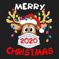 Reindeer In Mask Shirt Funny Merry Christmas 2020 T Shirt Ladies Polo Shirt | Artistshot