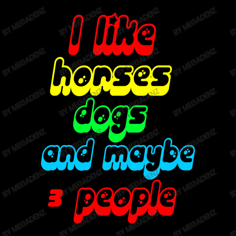 I Like Horses Dogs Zipper Hoodie by Megadenz | Artistshot