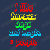 I Like Horses Dogs Men Denim Jacket | Artistshot